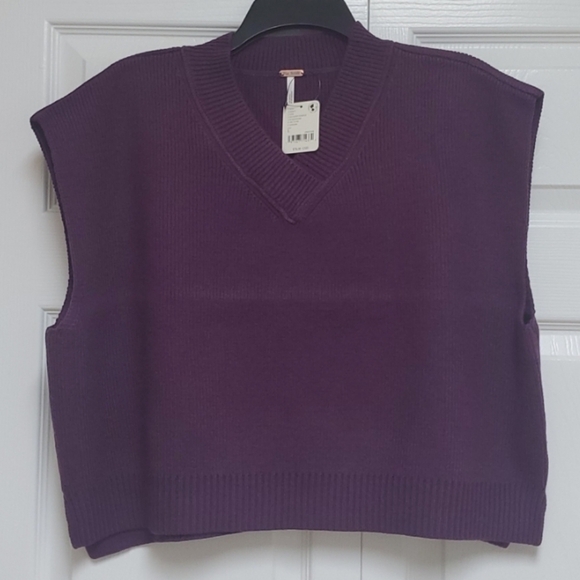 Free People Easy Street Vest/Potenet Purple - Picture 3 of 16